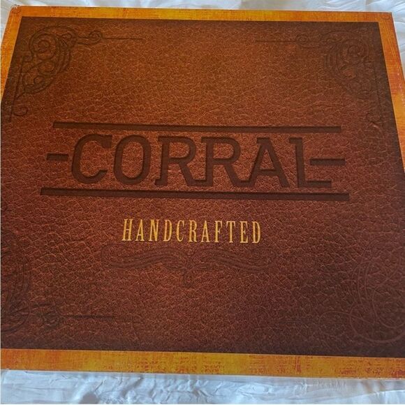 CORRAL Blue Suede Leathr Embroidered Western/Cowboy Pointed Toe Boots Size 7 NIB - Picture 9 of 9